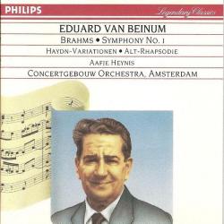 Brahms – Eduard van Beinum Symphony No. 1 • Haydn-Variationen • Alt-Rhapsodie Фирменный CD 