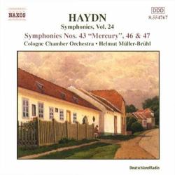 HAYDN Symphonies Vol. 24 - Symphonies Nos. 43 "Mercury", 46 & 47 Фирменный CD 