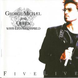 GEORGE MICHAEL AND QUEEN FIVE LIVE Фирменный CD GEORGE MICHAEL AND QUEEN FIVE LIVE Фирменный CD