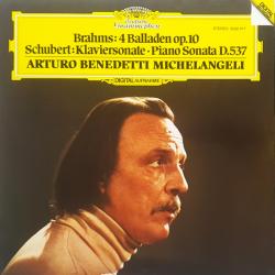 BRAHMS, SCHUBERT 4 Balladen Op.10 / Klaviersonate • Piano Sonata D.537 Виниловая пластинка 