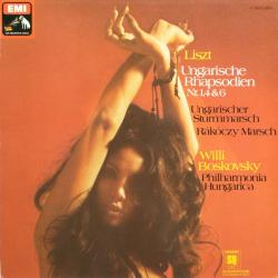 LISZT Ungarische Rhapsodien Nr. 1,4 & 6 / Ungarischer Sturmmarsch / Ráckóczy Marsch Виниловая пластинка 