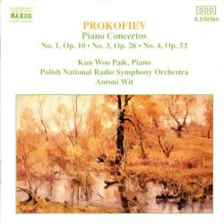 PROKOFIEV Piano Concertos No. 1, Op. 10 · No. 3, Op. 26 · No. 4, Op. 53 Фирменный CD 