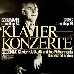 Schumann / Grieg - Gieseking, Karajan Klavierkonzerte Виниловая пластинка 