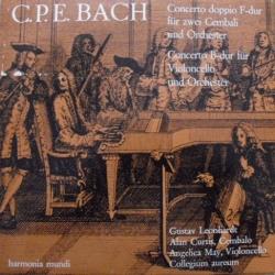 CARL PHILIPP EMANUEL BACH Concerto Doppio F-Dur Fur Zwei Cembali Und Orchester / Concerto B-Dur Fur Violoncello Und Orchester Виниловая пластинка 