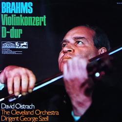 Brahms - David Oistrach Violin Konzert D-Dur Виниловая пластинка 