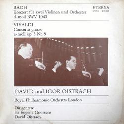 BACH   VIVALDI Konzert Für Zwei Violinen Und Orchester D-Moll BWV 1043 / Concerto Grosso A-moll Op. 3 Nr. 8 Виниловая пластинка 
