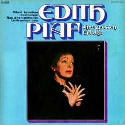 EDITH PIAF IHRE GROSSEN ERFOLGE Виниловая пластинка 