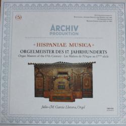 JULIO-M. GARCIA LLOVERA "hispaniae Musica" Orgelmeister Des 17. Jahrhunderts. Organ Masters Of The 17th Century. Les Maîtres de L'orgue Au 17ème Siècle Виниловая пластинка JULIO-M. GARCIA LLOVERA "hispaniae Musica" Orgelmeister Des 17. Jahrhunderts. Organ Masters Of The 17th Century. Les Maîtres de L'orgue Au 17ème Siècle Виниловая пластинка