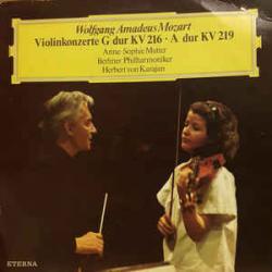 MOZART ANNE-SOPHIE MUTTER HERBERT VON KARAJAN Violinkonzerte G-dur KV 216 · A-dur KV 219 Виниловая пластинка MOZART ANNE-SOPHIE MUTTER HERBERT VON KARAJAN Violinkonzerte G-dur KV 216 · A-dur KV 219 Виниловая пластинка