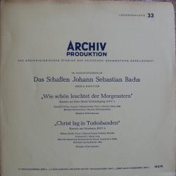 BACH "Wie Schön Leuchtet Der Morgenstern" (Kantate Am Feste Mariä Verkündigung, BWV 1) / "Christ Lag In Todesbanden" (Kantate Am Osterfeste, BWV 4) Виниловая пластинка BACH "Wie Schön Leuchtet Der Morgenstern" (Kantate Am Feste Mariä Verkündigung, BWV 1) / "Christ Lag In Todesbanden" (Kantate Am Osterfeste, BWV 4) Виниловая пластинка