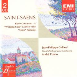 SAINT-SAENS Piano Concertos 1-5; "Wedding Cake" - Caprice-Valse; "Africa" Fantaisie Фирменный CD 