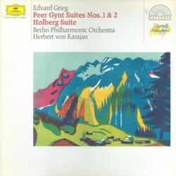 GRIEG   HERBERT VON KARAJAN Peer Gynt Suiten Nr. 1 & 2 / Aus Holbergs Zeit Виниловая пластинка 