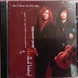 JIMMY PAGE & DAVID COVERDALE Don't Leave Me This Way, Live In Nagoya 1993 Фирменный CD 