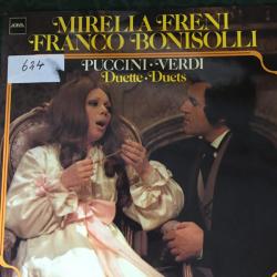 MIRELLA FRENI   FRANCO BONISOLLI Puccini / Verdi Duette - Duets Виниловая пластинка 