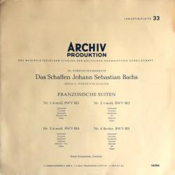BACH RALPH KIRKPATRICK Französischen Suiten Nr. 1 D-moll, BWV 812 / Nr. 2 C-moll, BWV 813 / Nr. 3 H-moll, BWV 814 / Nr. 4 Es-dur, BWV 815 Виниловая пластинка BACH RALPH KIRKPATRICK Französischen Suiten Nr. 1 D-moll, BWV 812 / Nr. 2 C-moll, BWV 813 / Nr. 3 H-moll, BWV 814 / Nr. 4 Es-dur, BWV 815 Виниловая пластинка
