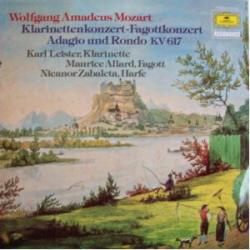 MOZART Klarinettenkonzert / Fagottkonzert / Adagio und Rondo KV 617 Виниловая пластинка MOZART Klarinettenkonzert / Fagottkonzert / Adagio und Rondo KV 617 Виниловая пластинка