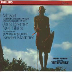 MOZART Clarinet Concerto KV 622 · Oboe Concerto KV 314 (Original Recording Featured In "Out Of Africa") Фирменный CD 