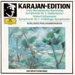 MENDELSSOHN, SCHUMANN - HERBERT VON KARAJAN Symphonie Nr. 4 »Italienische« / Symphonie Nr. 1 »Frühlings-Symphonie« Фирменный CD MENDELSSOHN, SCHUMANN - HERBERT VON KARAJAN Symphonie Nr. 4 »Italienische« / Symphonie Nr. 1 »Frühlings-Symphonie« Фирменный CD