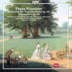 Franz Krommer Concerto For Two Clarinets Op. 35 / Concertino Op. 38 Фирменный CD 