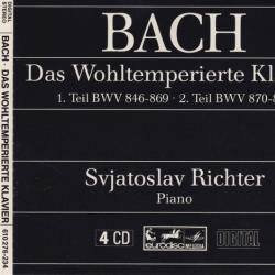 Bach, Svjatoslav Richter Das Wohltemperierte Klavier (1 & 2 Teil BWV 846-893) Фирменный CD 