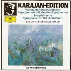 Mozart, Haydn - Karajan Symphonie Nr. 41 »Jupiter-Symphonie« / Symphonie Nr. 104 »Londoner« Фирменный CD 