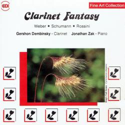 Gershon Dembinsky, Jonathan Zak - Weber • Schumann • Rossini Clarinet Fantasy Фирменный CD 