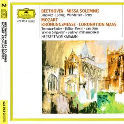 Beethoven, Mozart - Berliner Philharmoniker, Herbert von Karajan Missa Solemnis / Krönungsmesse = Coronation Mass Фирменный CD Beethoven, Mozart - Berliner Philharmoniker, Herbert von Karajan Missa Solemnis / Krönungsmesse = Coronation Mass Фирменный CD